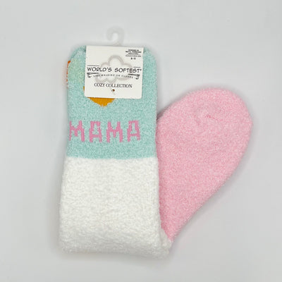 World's Softest Sock Cozy Collection - Heart Mama - Crew