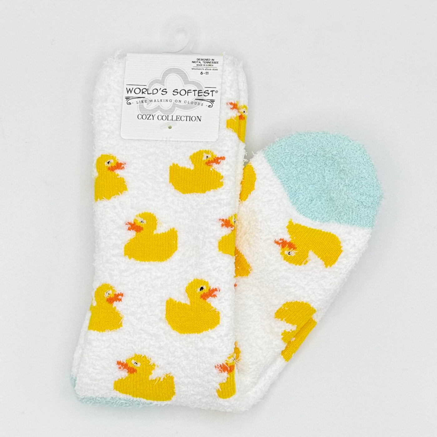 World's Softest Sock Cozy Collection - Rubber Ducky - Crew