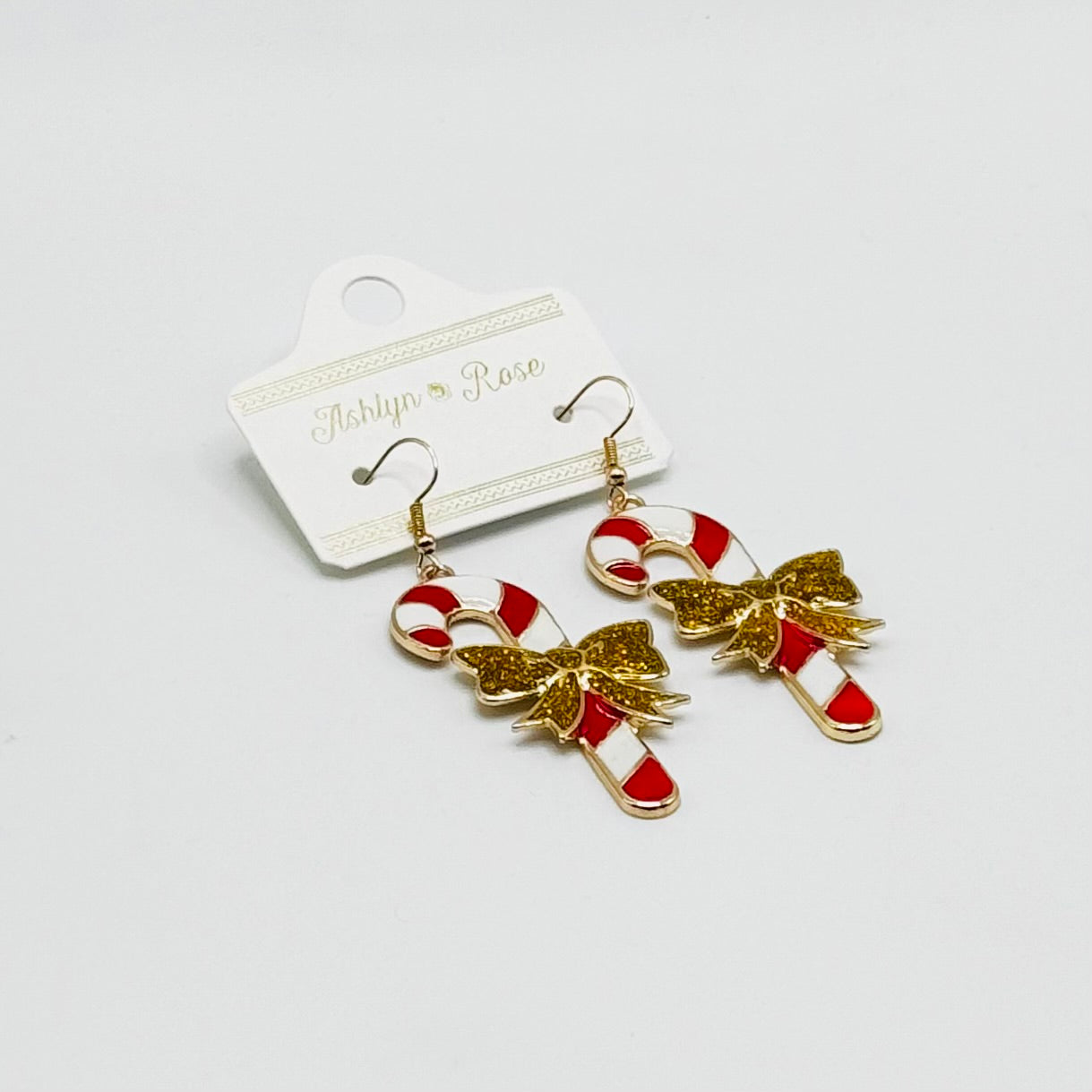 Holiday Jewelry Collection - It's A Beautiful Day Candy Cane Earrings