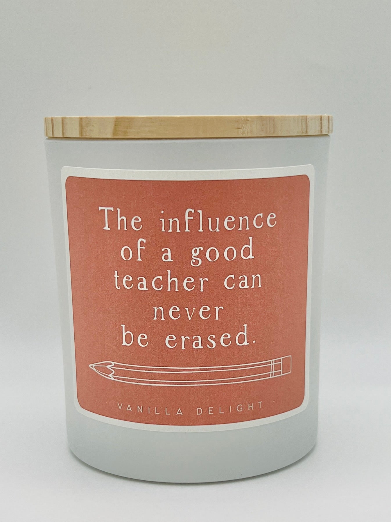 Candles By Sincere Surroundings - 
Influence Teacher - Vanilla Delight