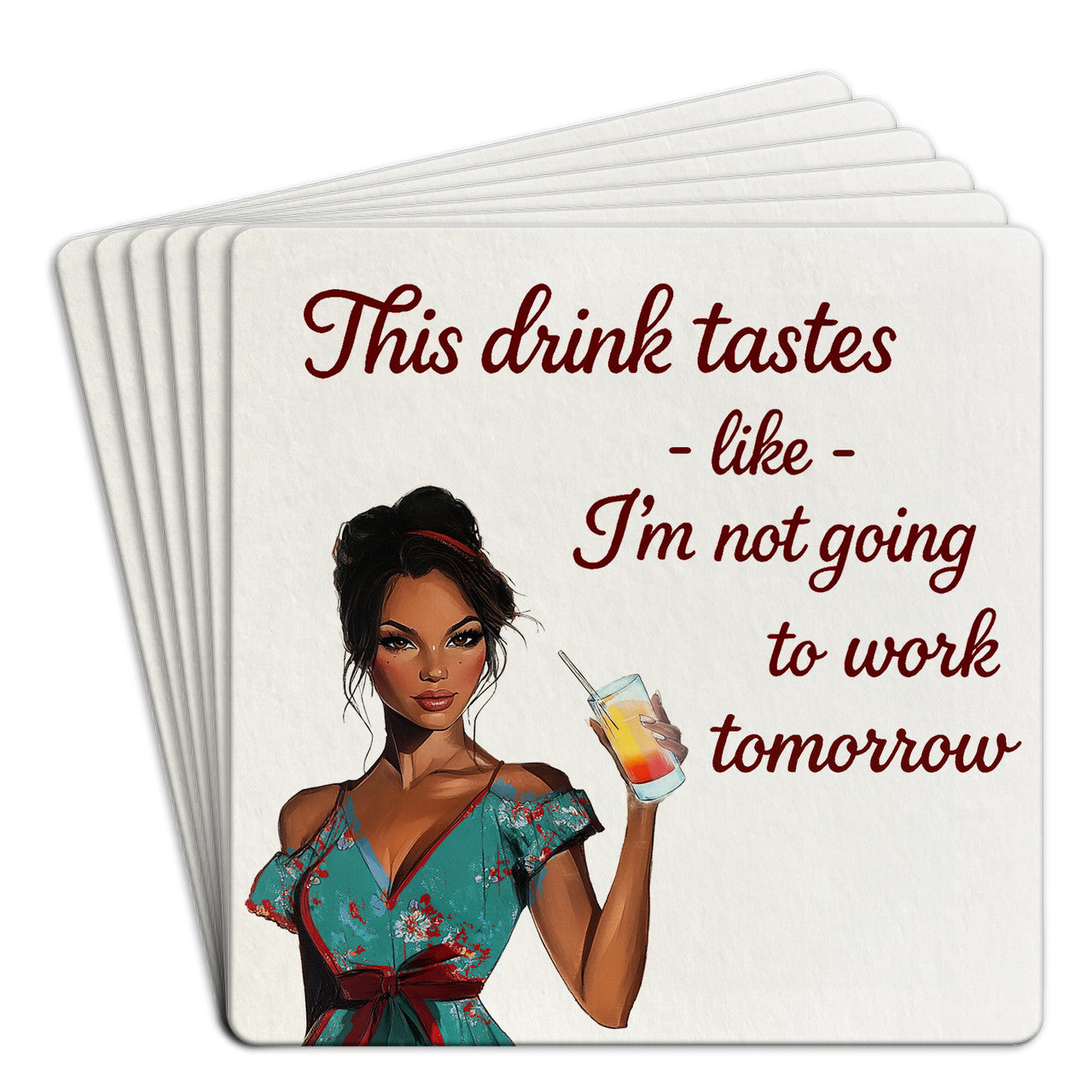 Tipsy Bar Coasters
