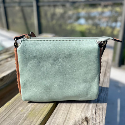 The Sabrina Bag - Teal/Brown