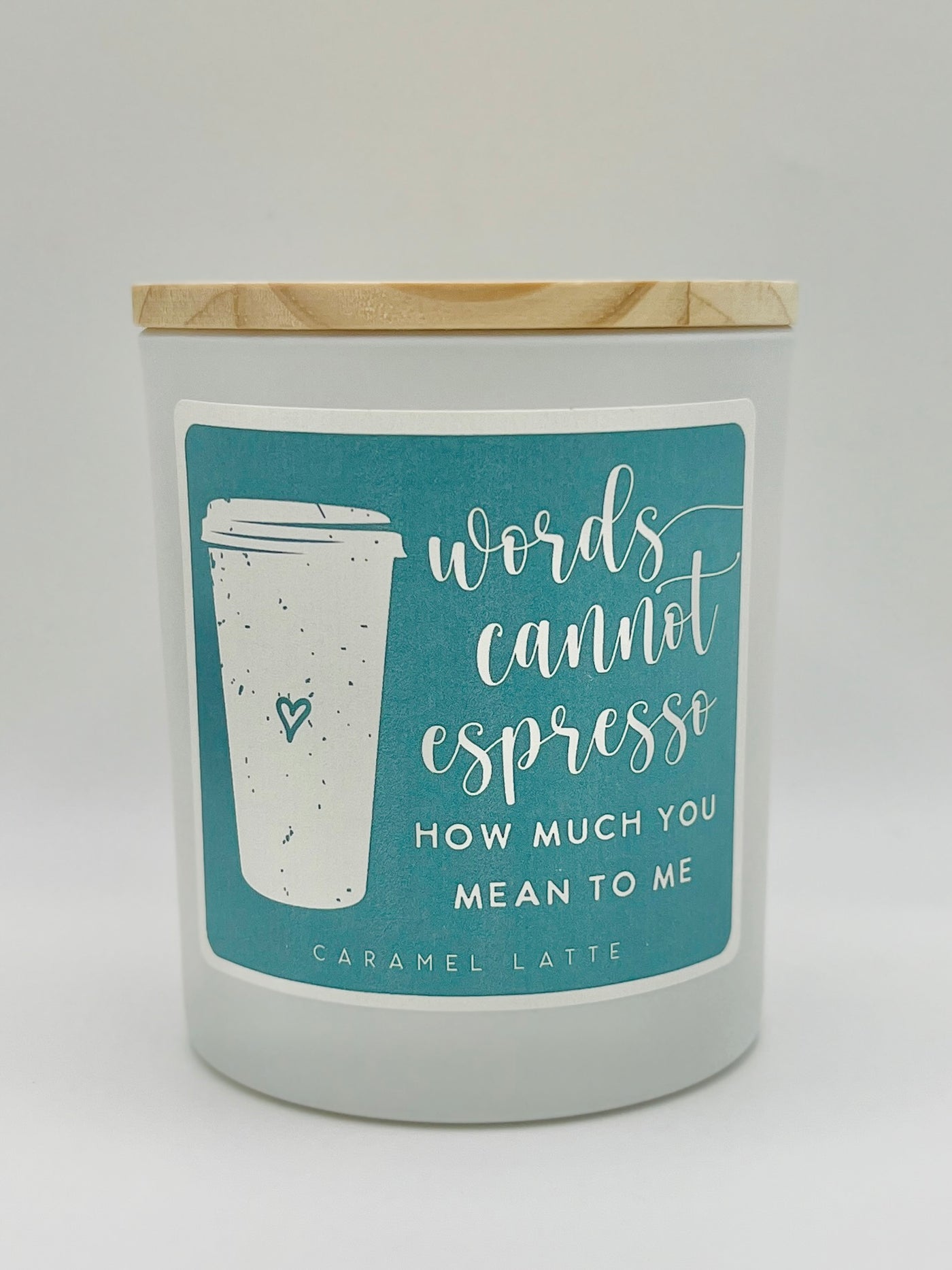 Candles By Sincere Surroundings - 
Words Cannot Espresso - Caramel Latte