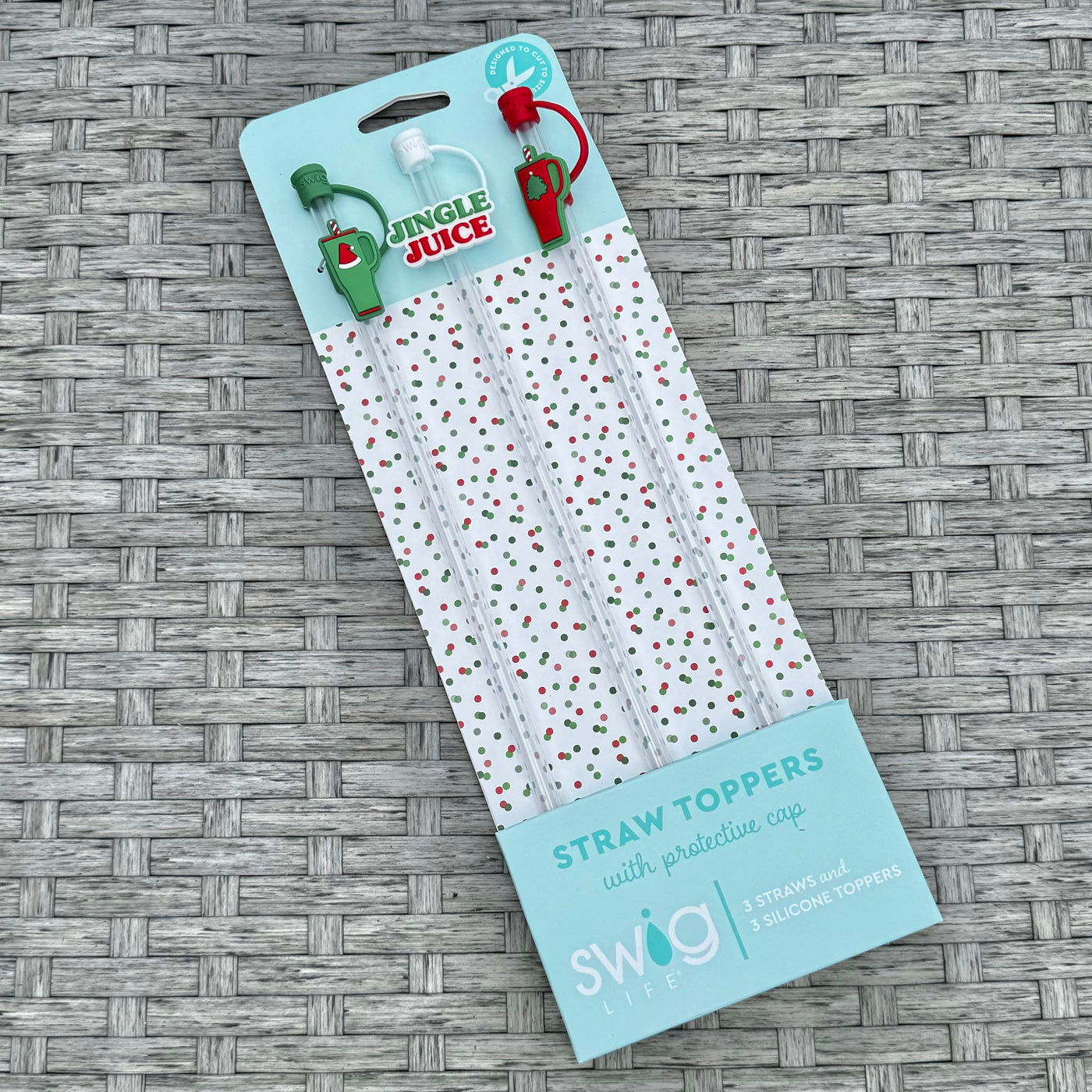 Swig Life Holiday Collection - Mega Mug Christmas Straw Topper Set