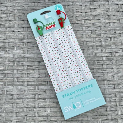 Swig Life Holiday Collection - Mega Mug Christmas Straw Topper Set