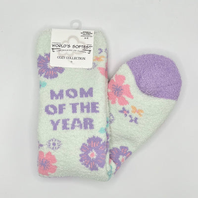 World's Softest Sock Cozy Collection - Mom Of The Year - Crew