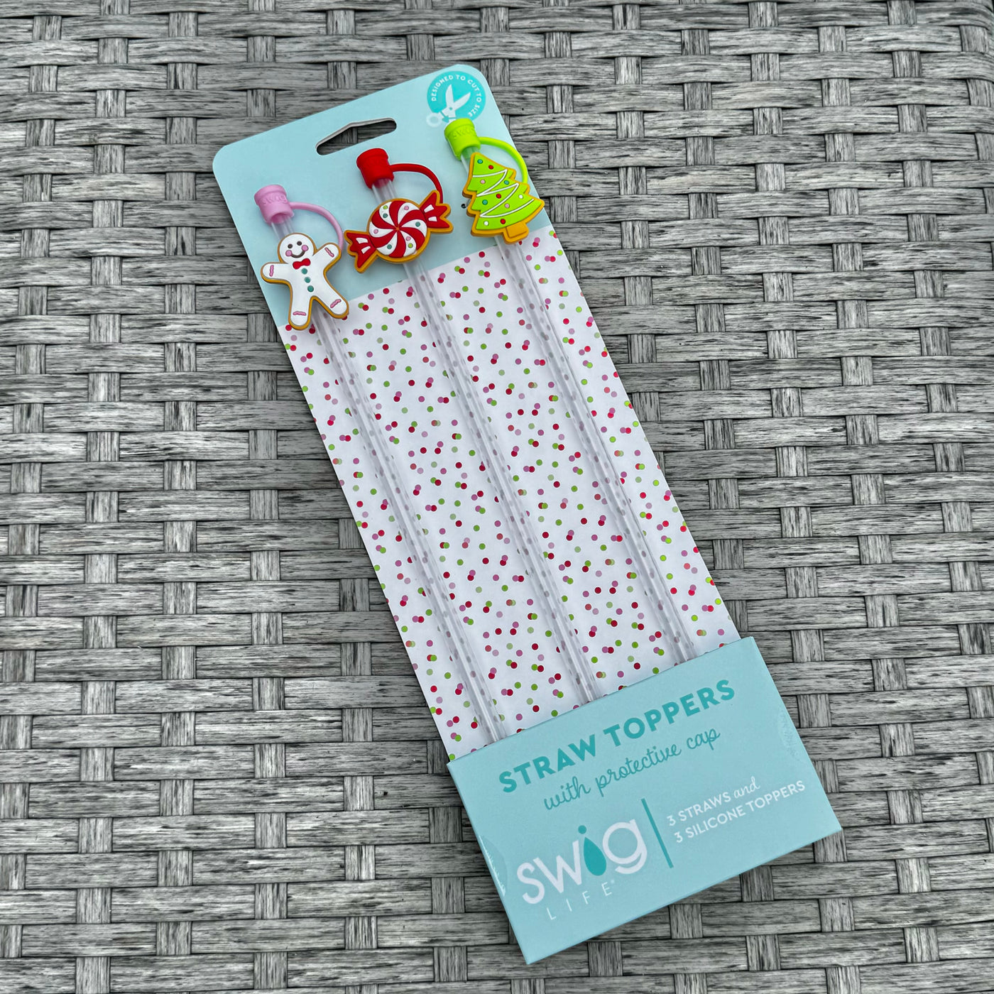 Swig Life Holiday Collection - Cookie Jar Straw Topper Set