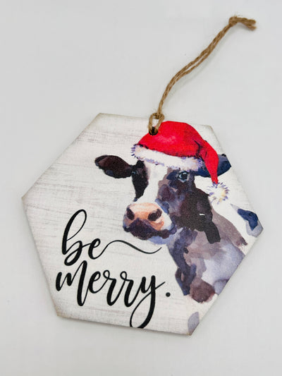 Winter Holiday Decor By Sincere Surroundings - Ornament - Be Merry