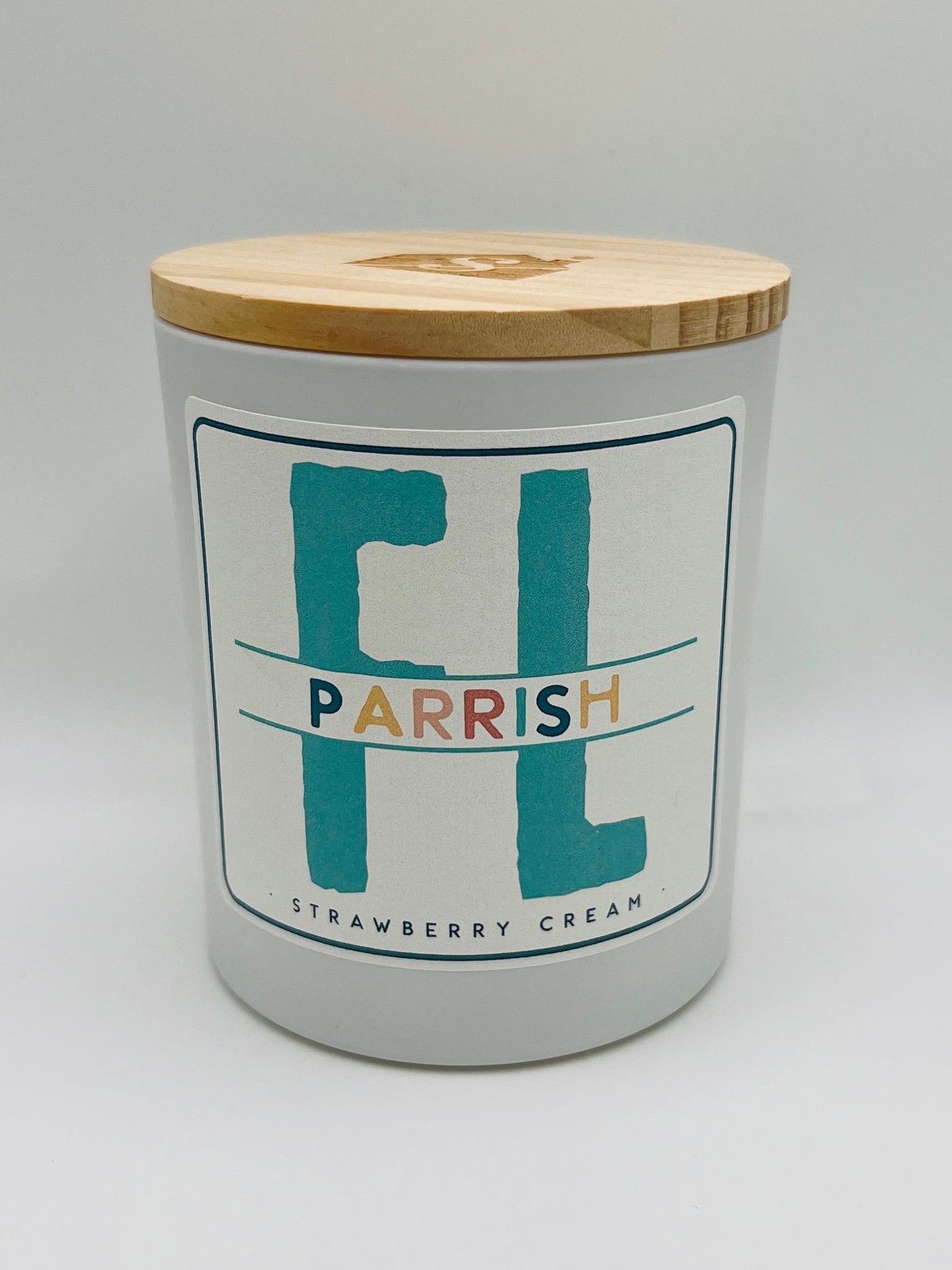 Candles By Sincere Surroundings - 
State Initials Location - Parrish / Strawberry Cream
