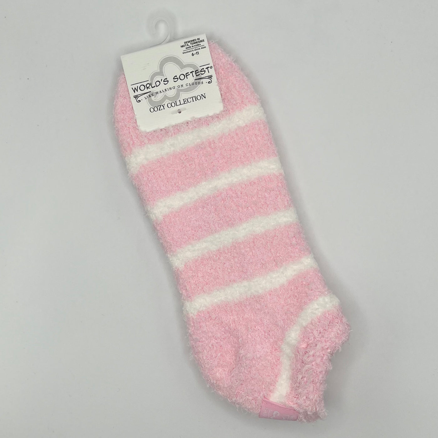 World's Softest Sock Cozy Collection - Candy Stripe - Low