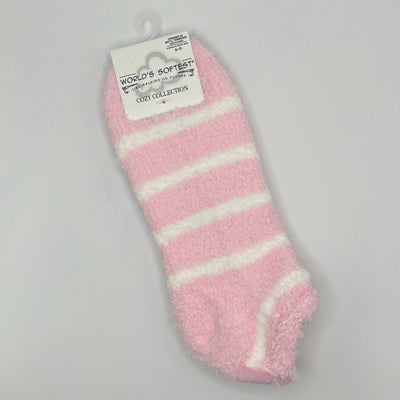 World's Softest Sock Cozy Collection - Candy Stripe - Low