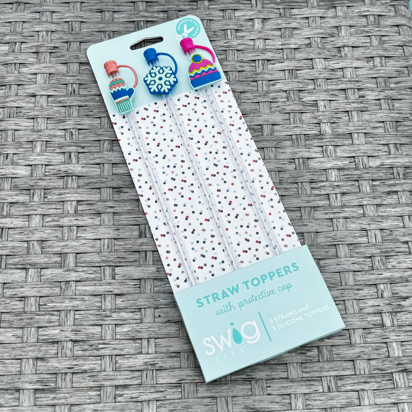 Swig Life Holiday Collection - Snow Day Straw Topper Set