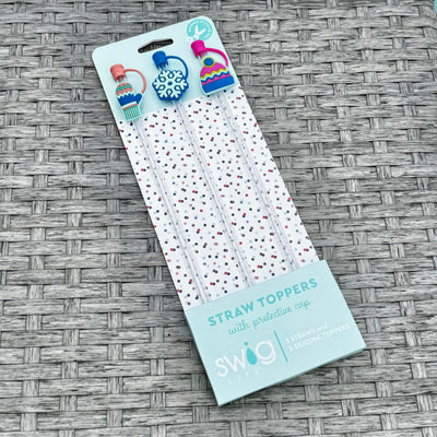 Swig Life Holiday Collection - Snow Day Straw Topper Set