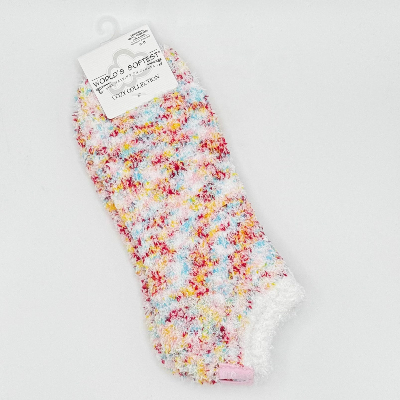 World's Softest Sock Cozy Collection - Whimsical Confetti - Ankle