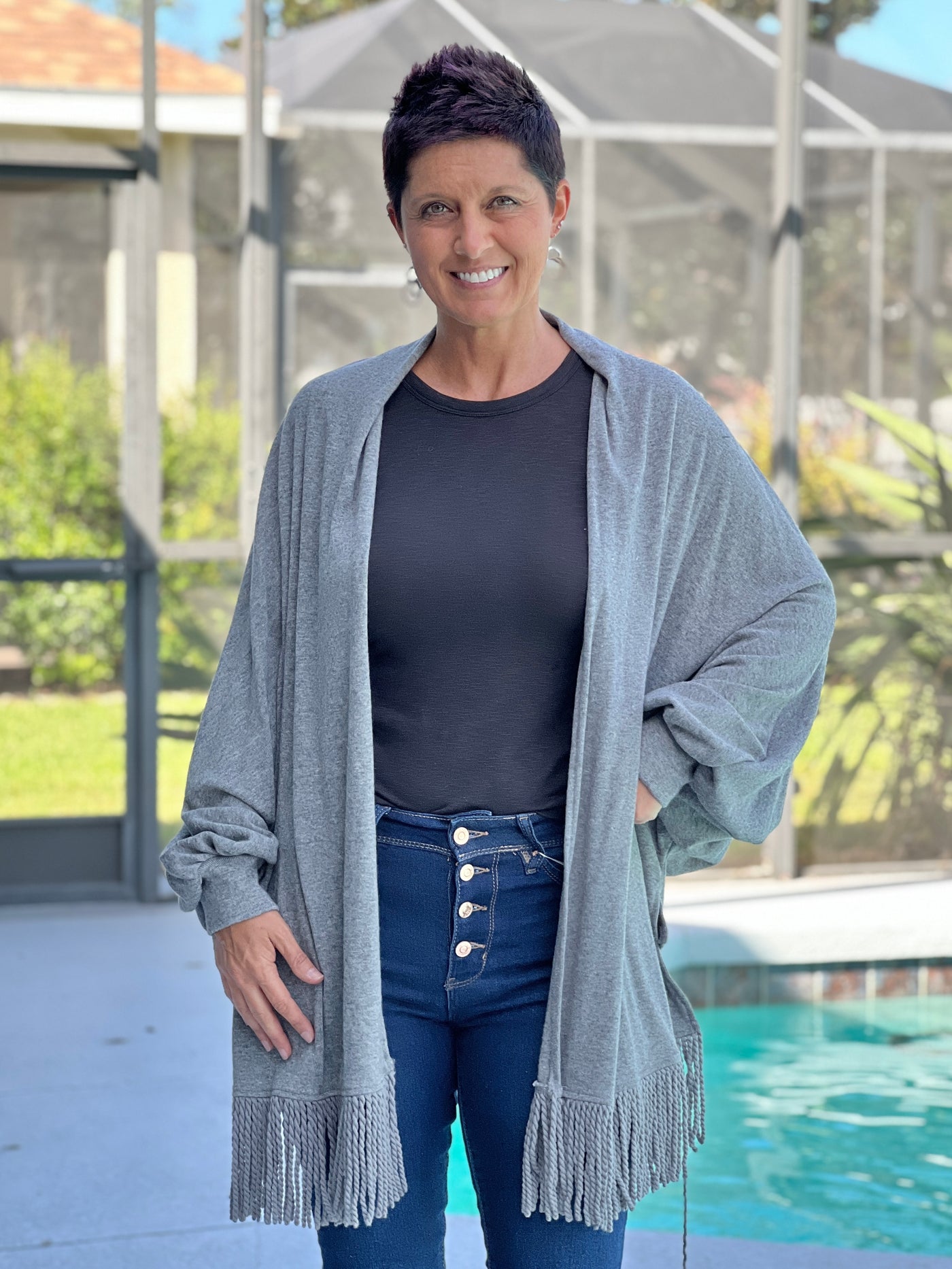 Cheryl Soft Wrap - Grey