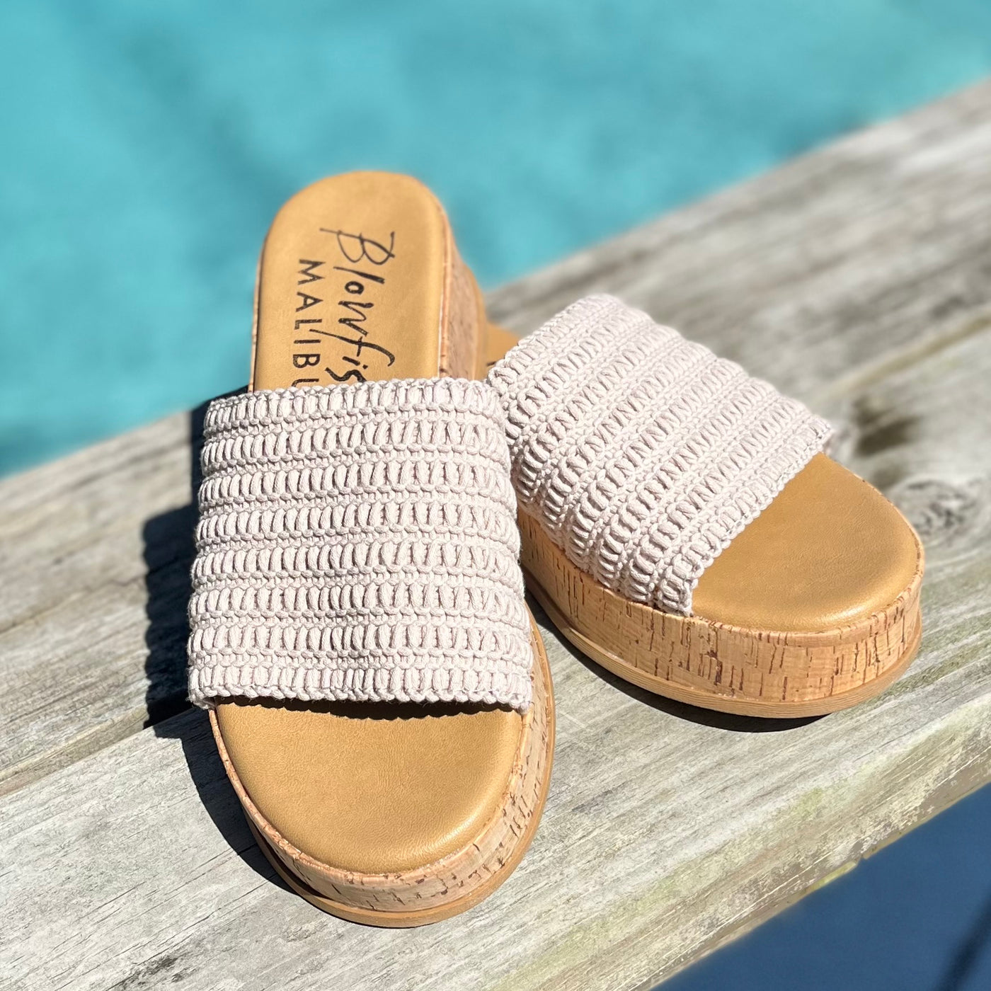 Maracelia Crochet Wedge By Blowfish In Off White