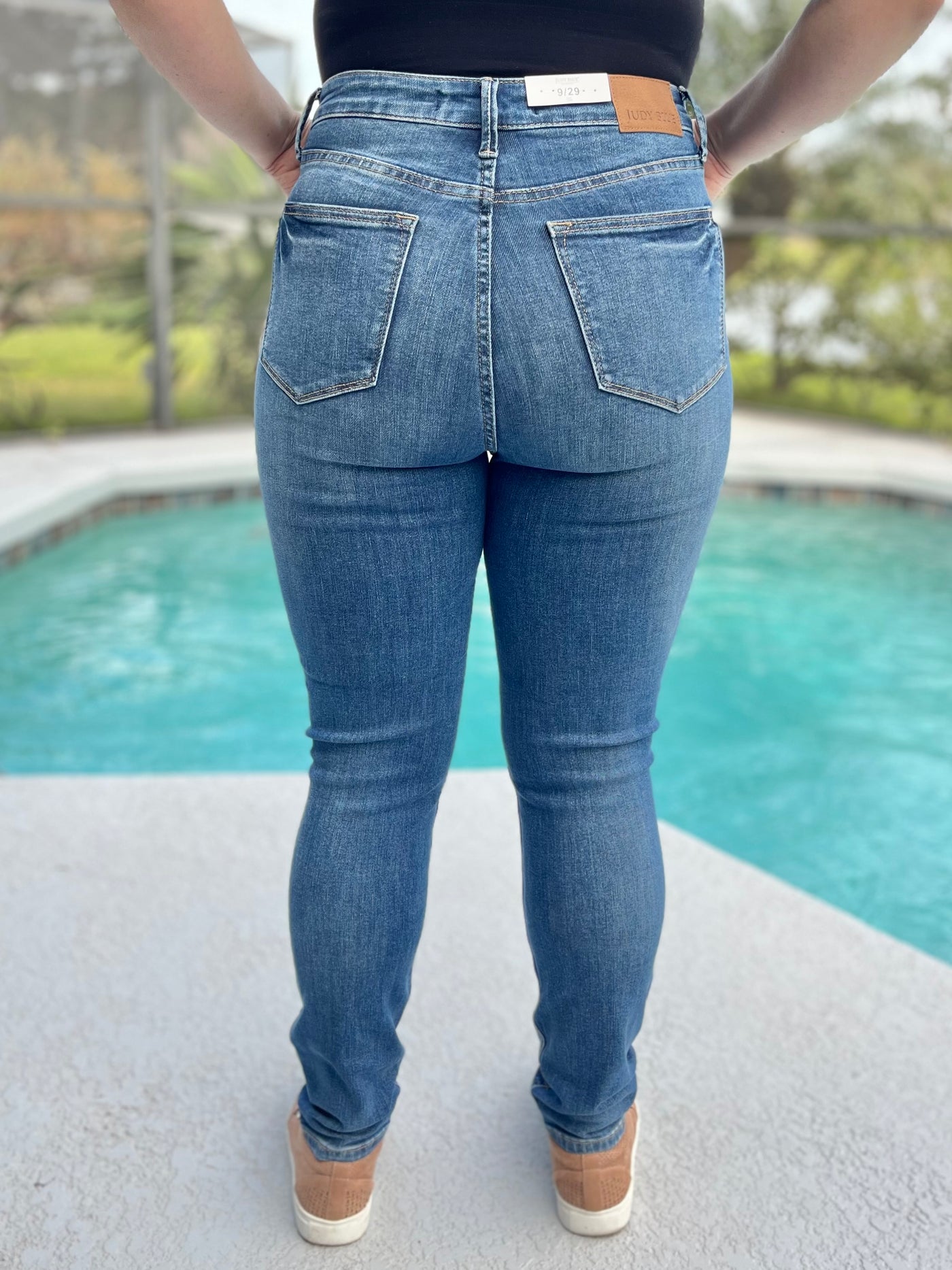 Control The Narrative Skinny Tummy Control Jeans By Judy Blue