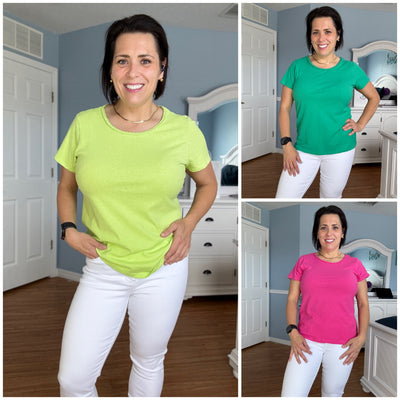 Braided Neck Tee in Sharp Green By Hatley
