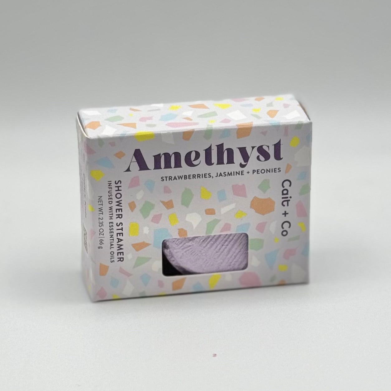 Cait + Co Bath Essentials - Gem Shower Steamer - Amethyst