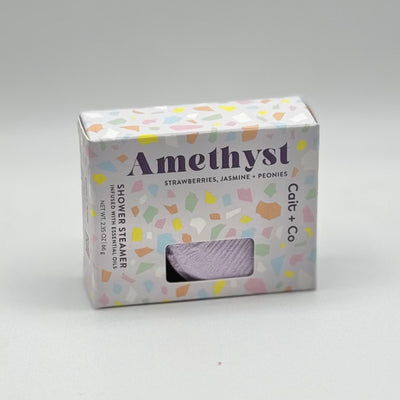 Cait + Co Bath Essentials - Gem Shower Steamer - Amethyst