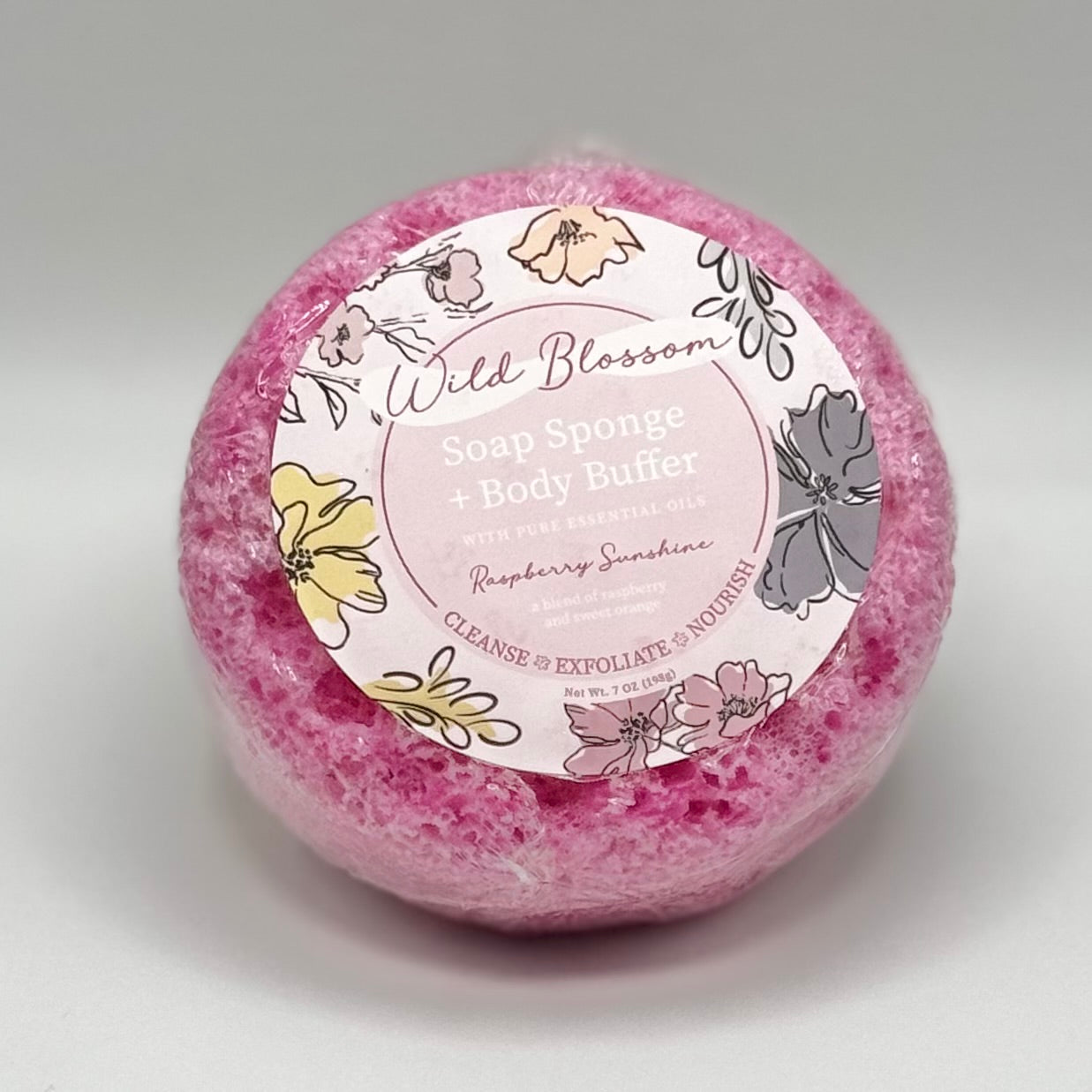 Cait + Co Bath Essentials - Wild Blossom Body Buffer - Raspberry Sunshine