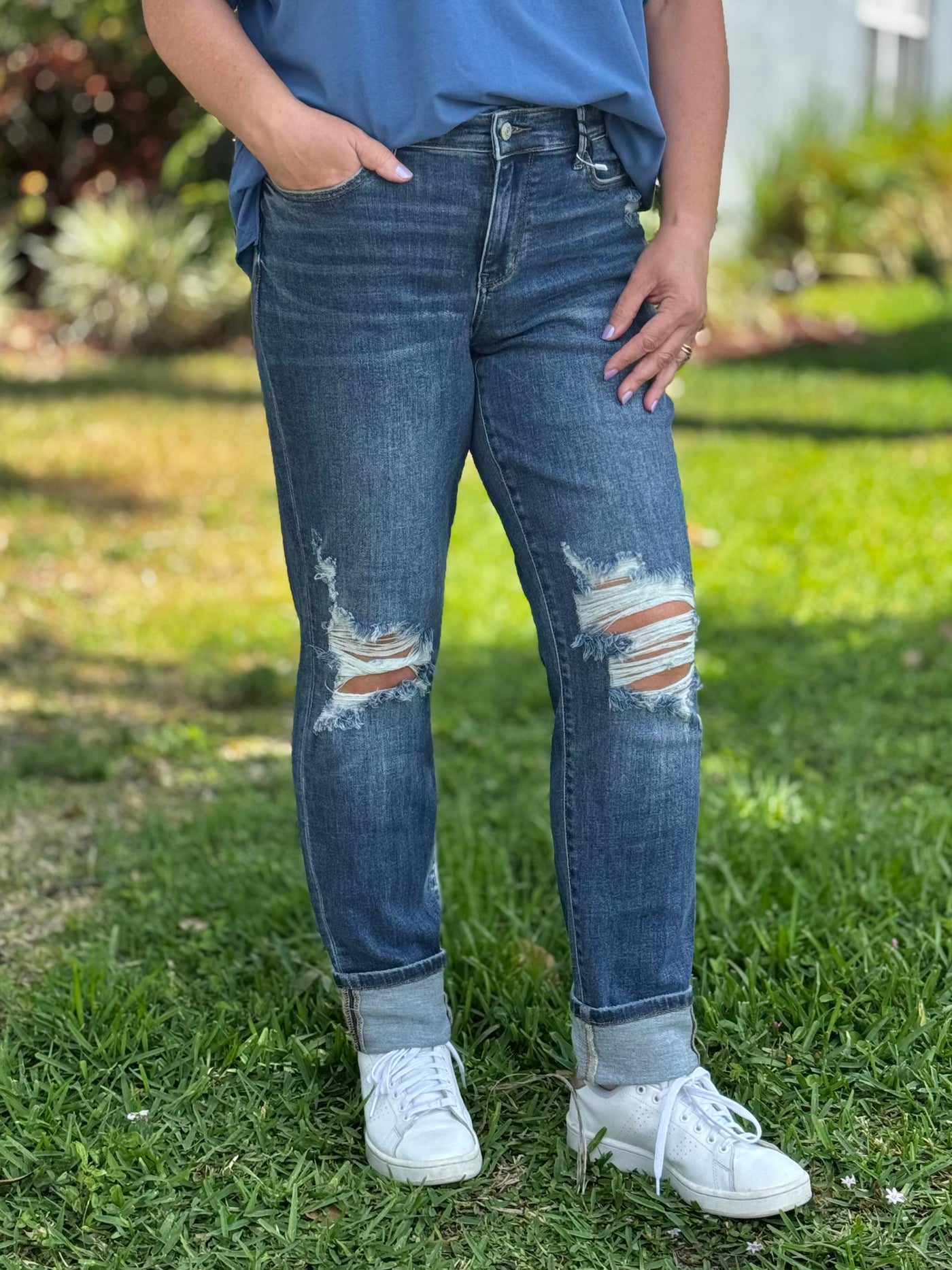 First Date Boyfriend Jeans By Judy Blue