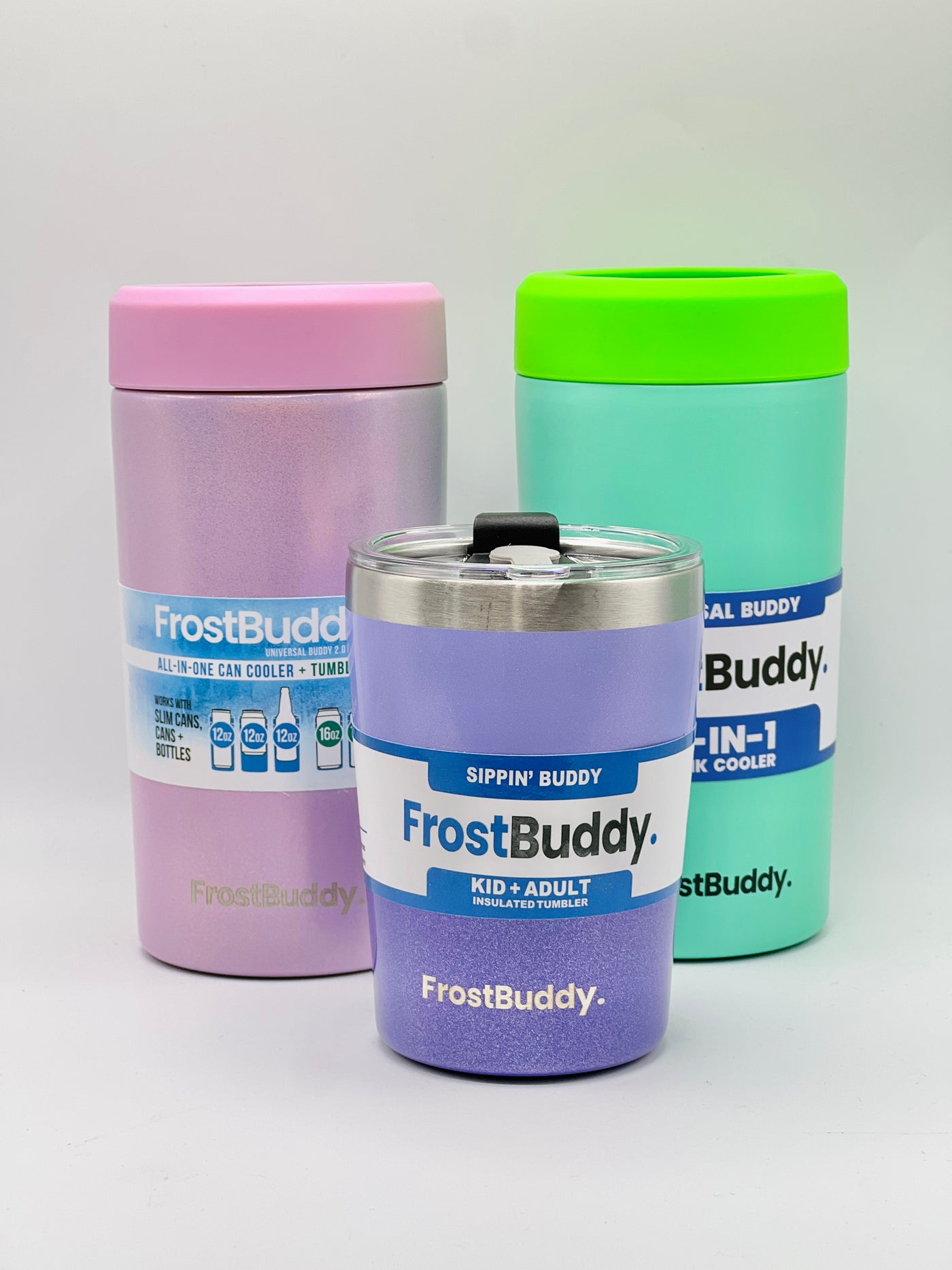 Frost Buddy Pastel Pink Universal 12 oz Can Cooler UNI-PASTELPINK