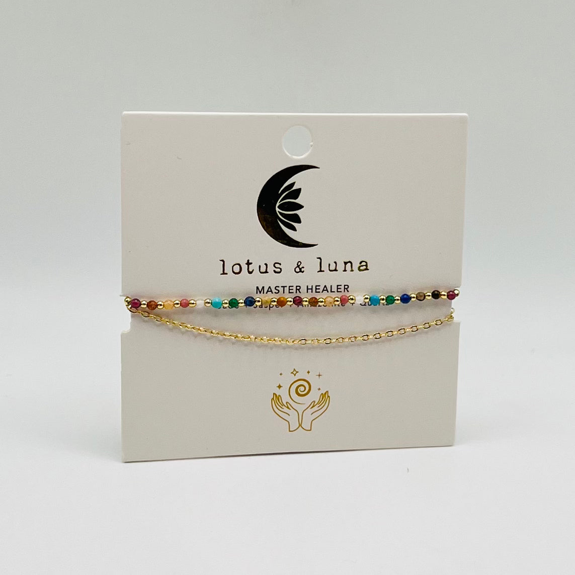Lotus & Luna - Healing Layered 2mm - Master Healer (Jade/Jasper/Amazonite/Quartz/Gold)