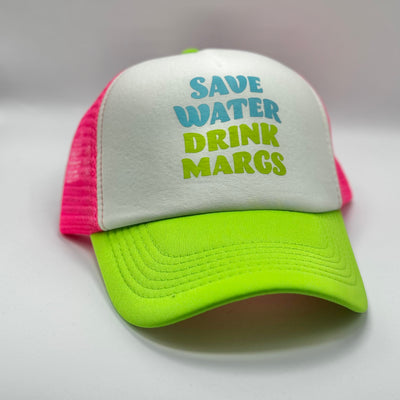 Keep On Truckin' Hats - Save Water Drink Margs