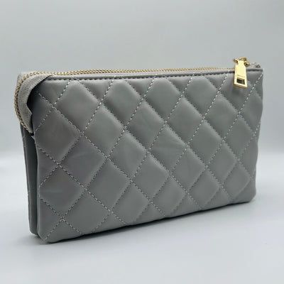 The Riley Bag - Quilted Grey