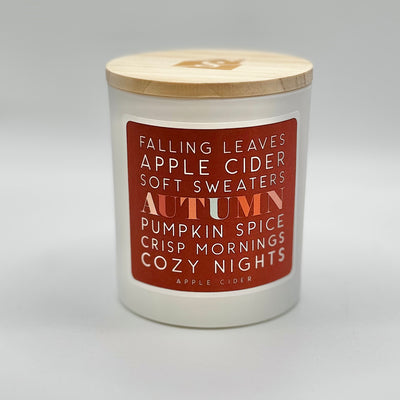 Fall Decor By Sincere Surroundings - Candle - Leaves Cider Sweaters - Apple Cider
