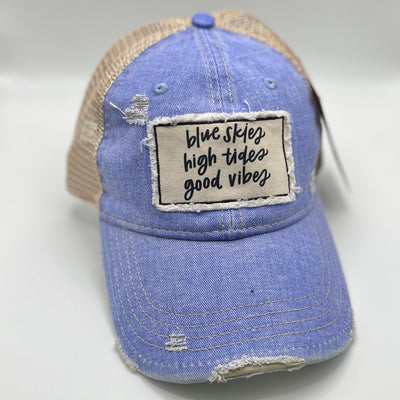 Keep On Truckin' Hats - Blue Skies Good Vibes