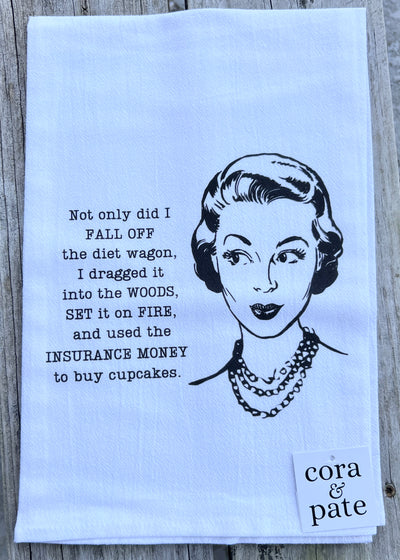 Snark And Sass Dish Towels - Diet Wagon