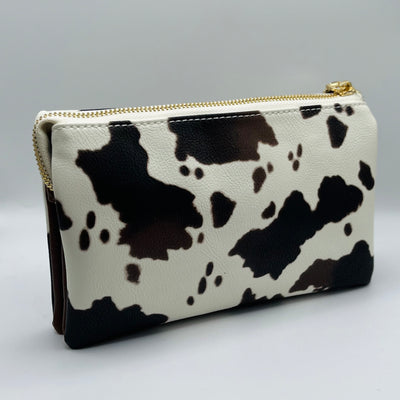 The Riley Bag - Cow White