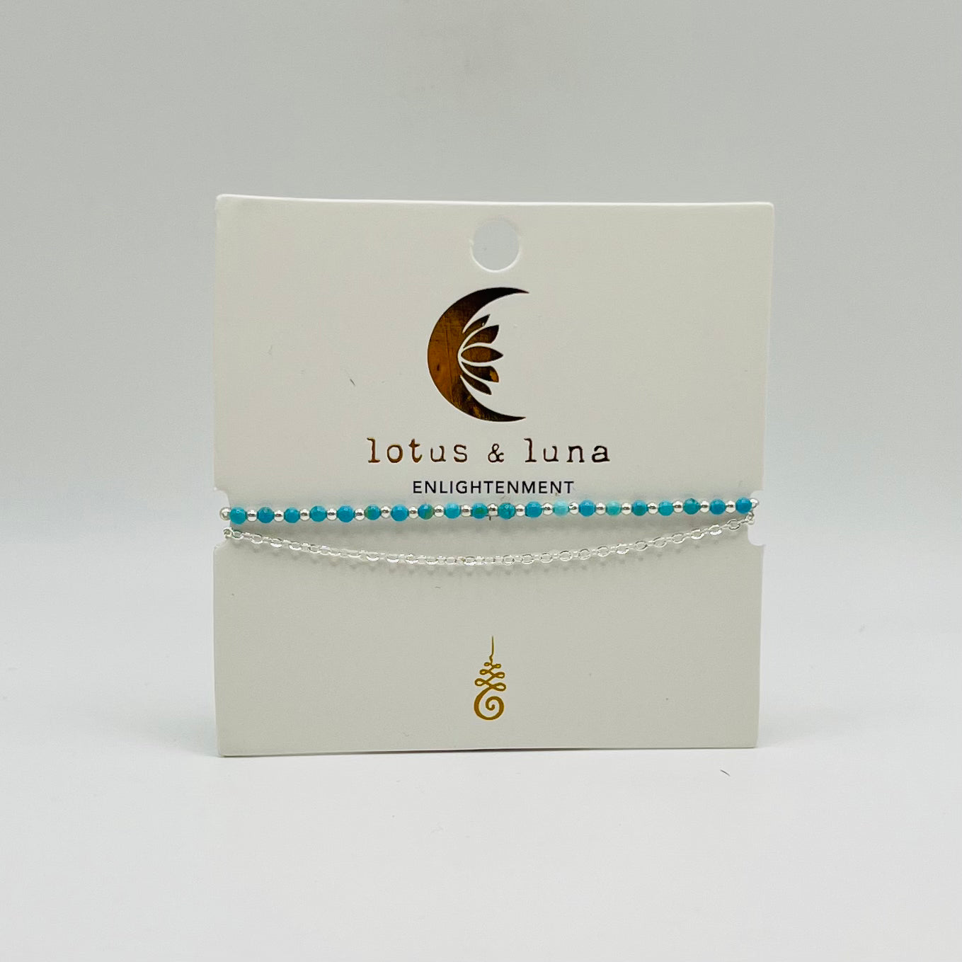 Lotus & Luna - Healing Layered 2mm - Enlightenment (Turquoise/Silver)