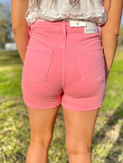 Tickled Pink Shorts By Judy Blue