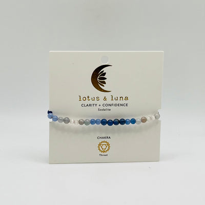 Lotus & Luna - Healing Bracelets 4mm - Clarity & Confidence (Sodalite)