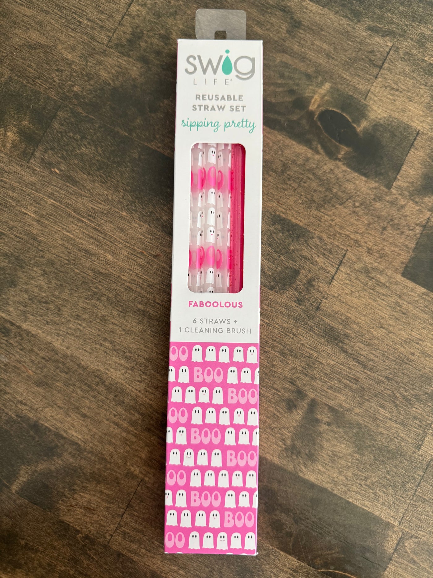 Swig Life Fall and Halloween Collection - Faboolous + Pink  Reusable Straw Set