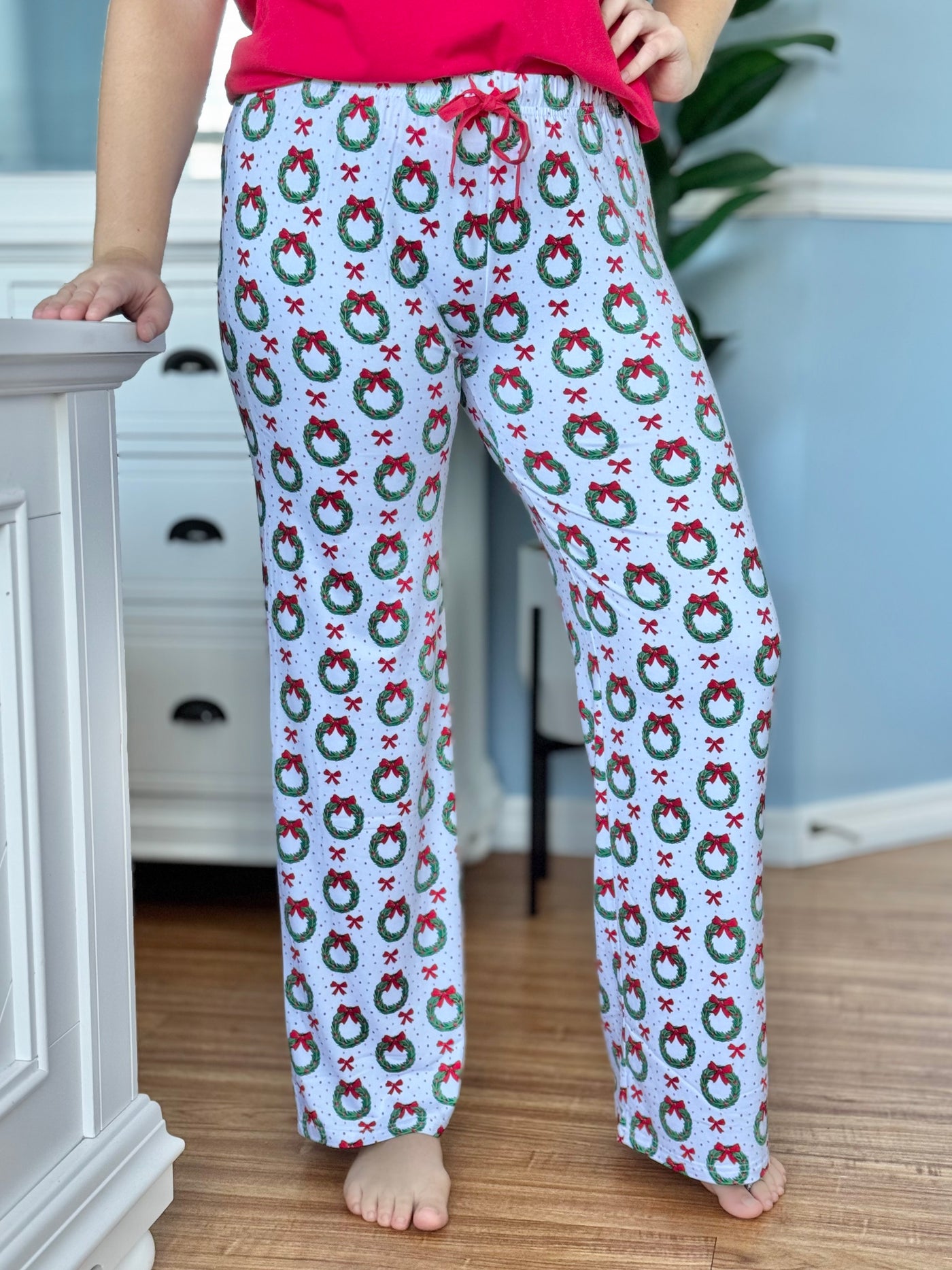 Holiday Loungewear By The Royal Standard - Clara Wreath / Pants