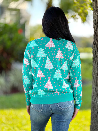 Peppermint Forest Sweater By Dear Scarlett