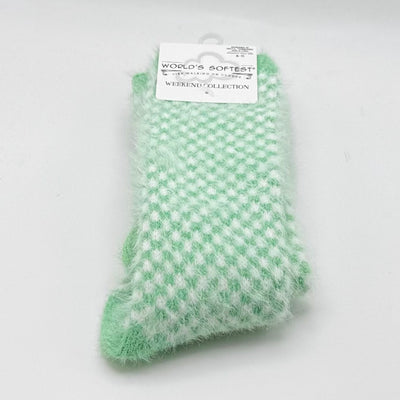 World's Softest Sock Weekend Collection - Green Check