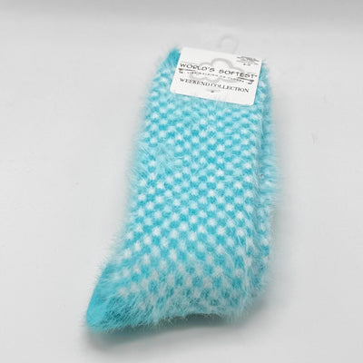 World's Softest Sock Weekend Collection - Blue Check