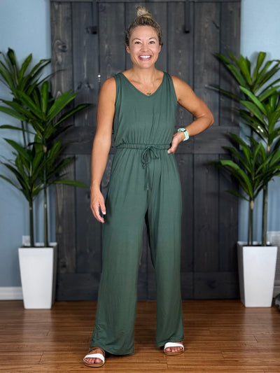 Vineyard Jumpsuit - Olive