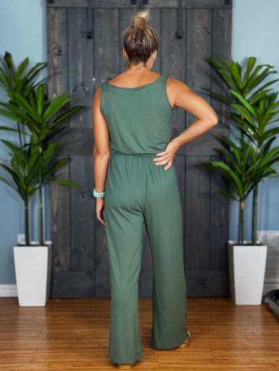 Vineyard Jumpsuit - Olive