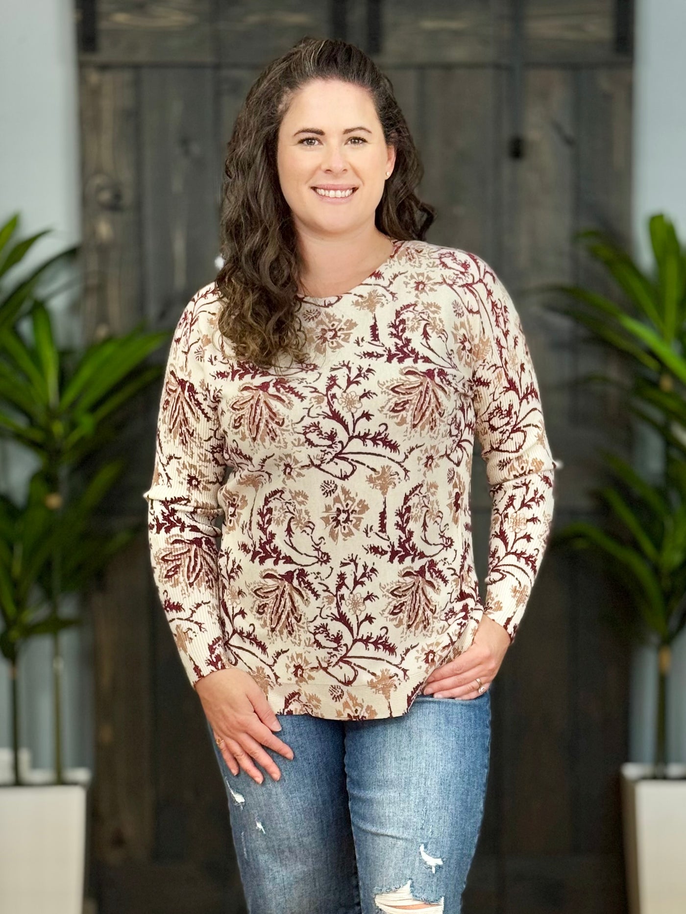 The Clayton Sweater By Charlie B - Calico