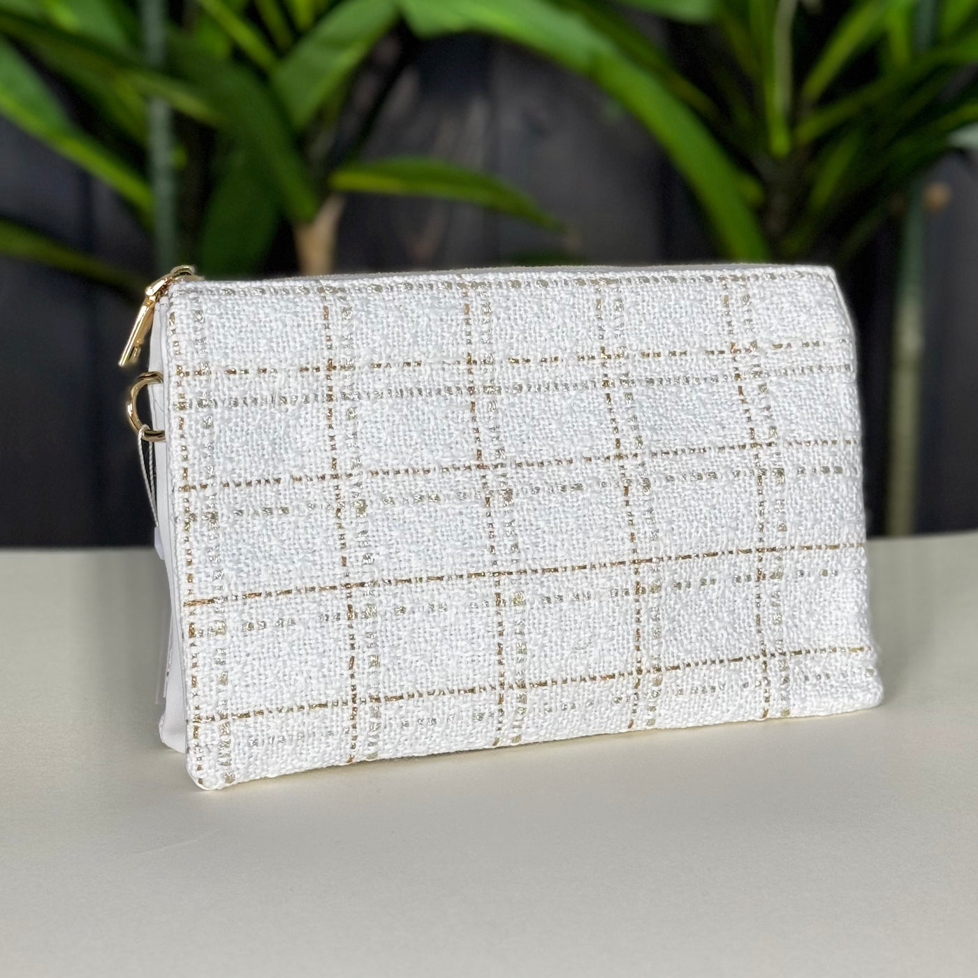 The Izzy Bag - Plaid - Cream+Yellow