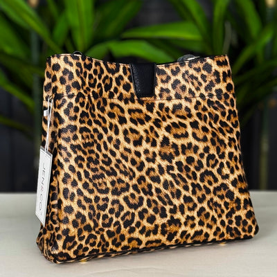 The Tati Bag - Black/Mustard Leopard