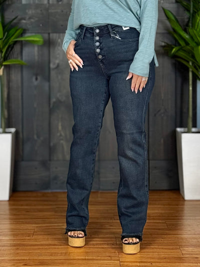 Below The Radar Straight Fit Jeans By Judy Blue