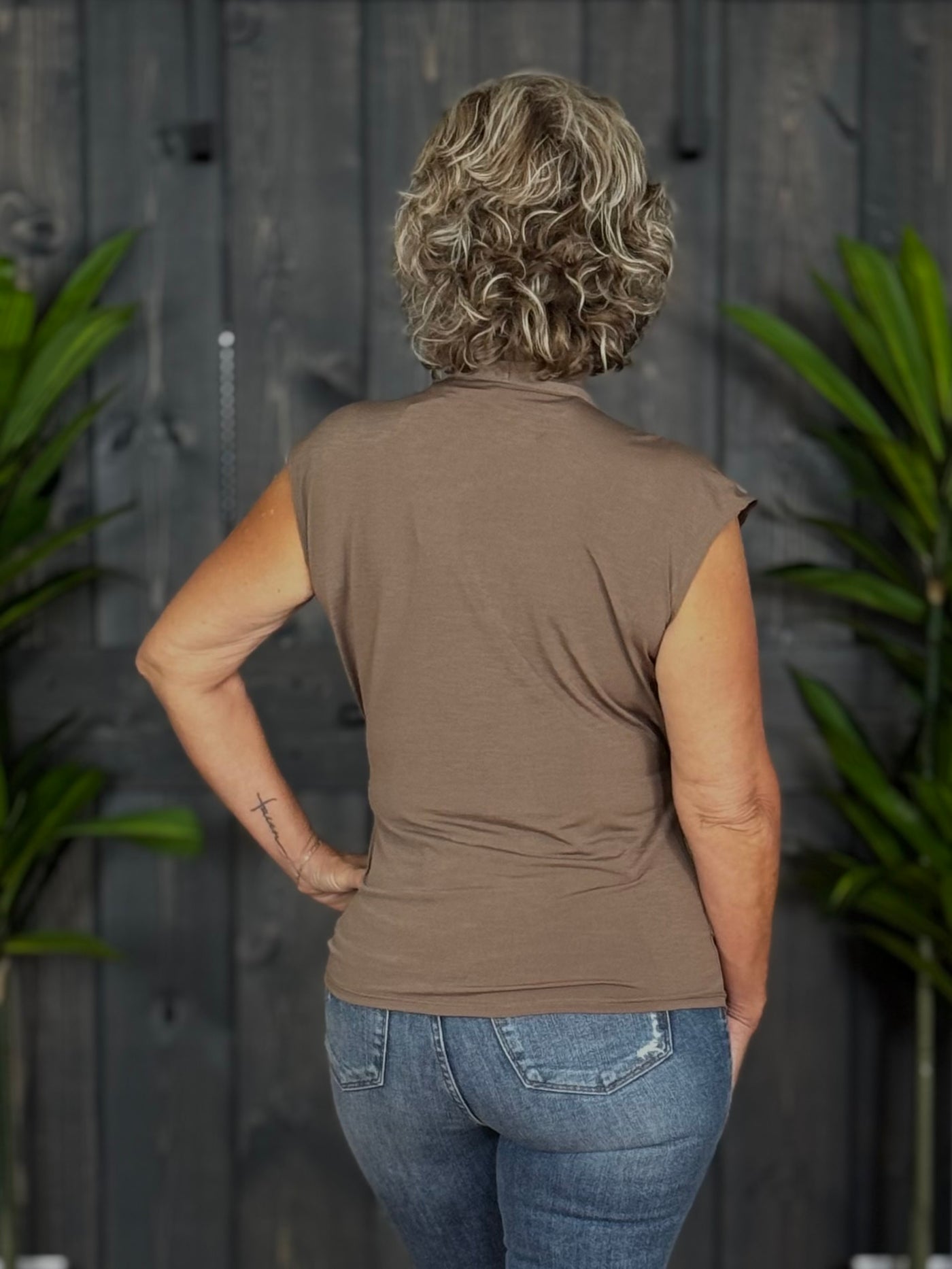 The Surplice Top By Dear Scarlett - Mocha