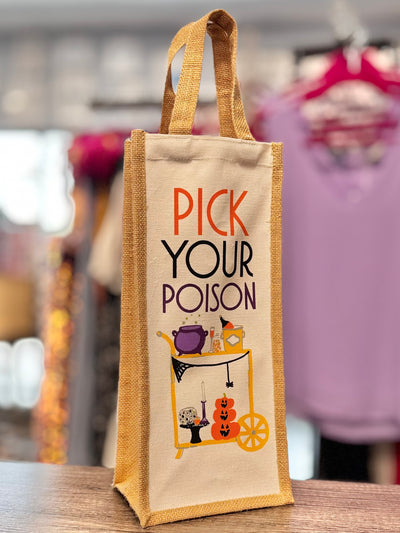 Halloween Gift & Home By The Royal Standard - Pick Your Poison Wine Bag